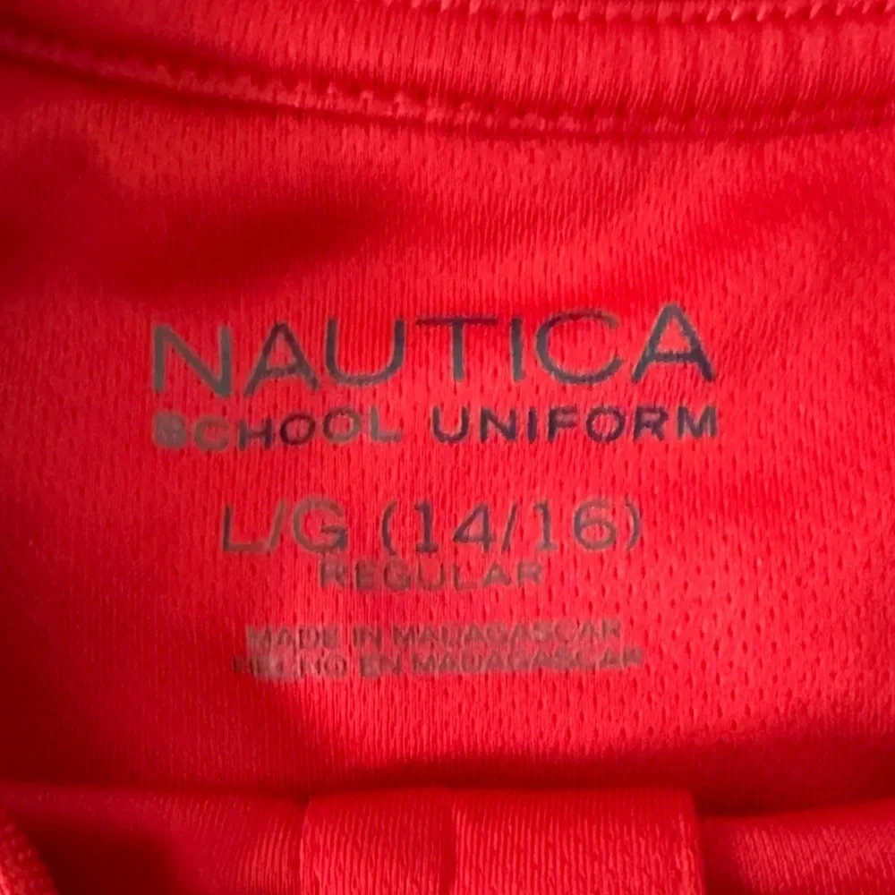 Nautica Vibrant Red Uniform Shirt